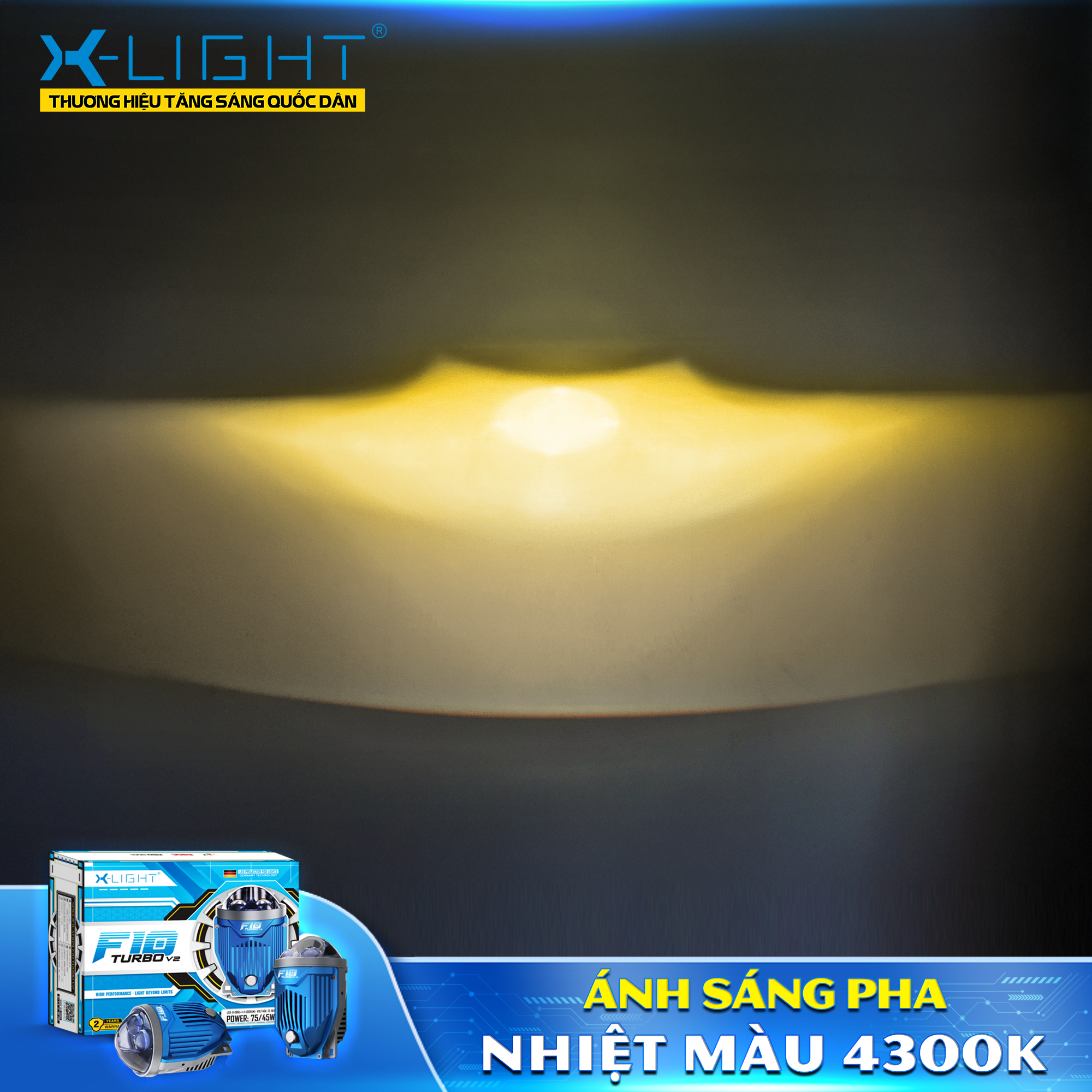 ĐÈN BI GẦM X-LIGHT F10 TURBO V2